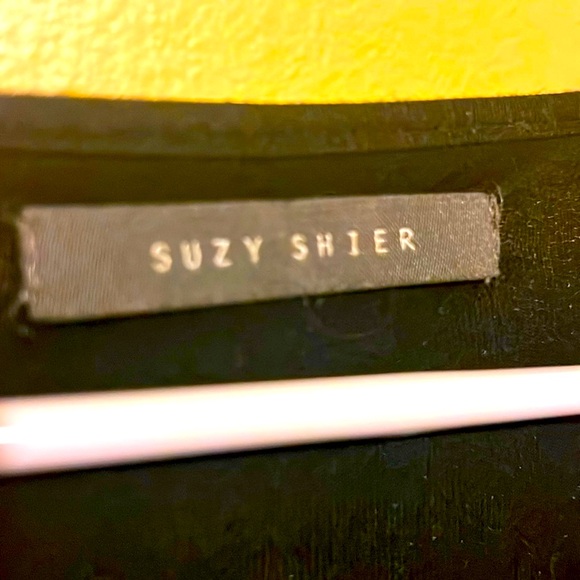 S/M Suzy Shier Women Tops Long Sleeve Elegant Mesh Print Rose Mesh Blouse - Picture 3 of 9